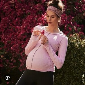 FP Movement by Free People Pink Long Sleeve Top NWT L